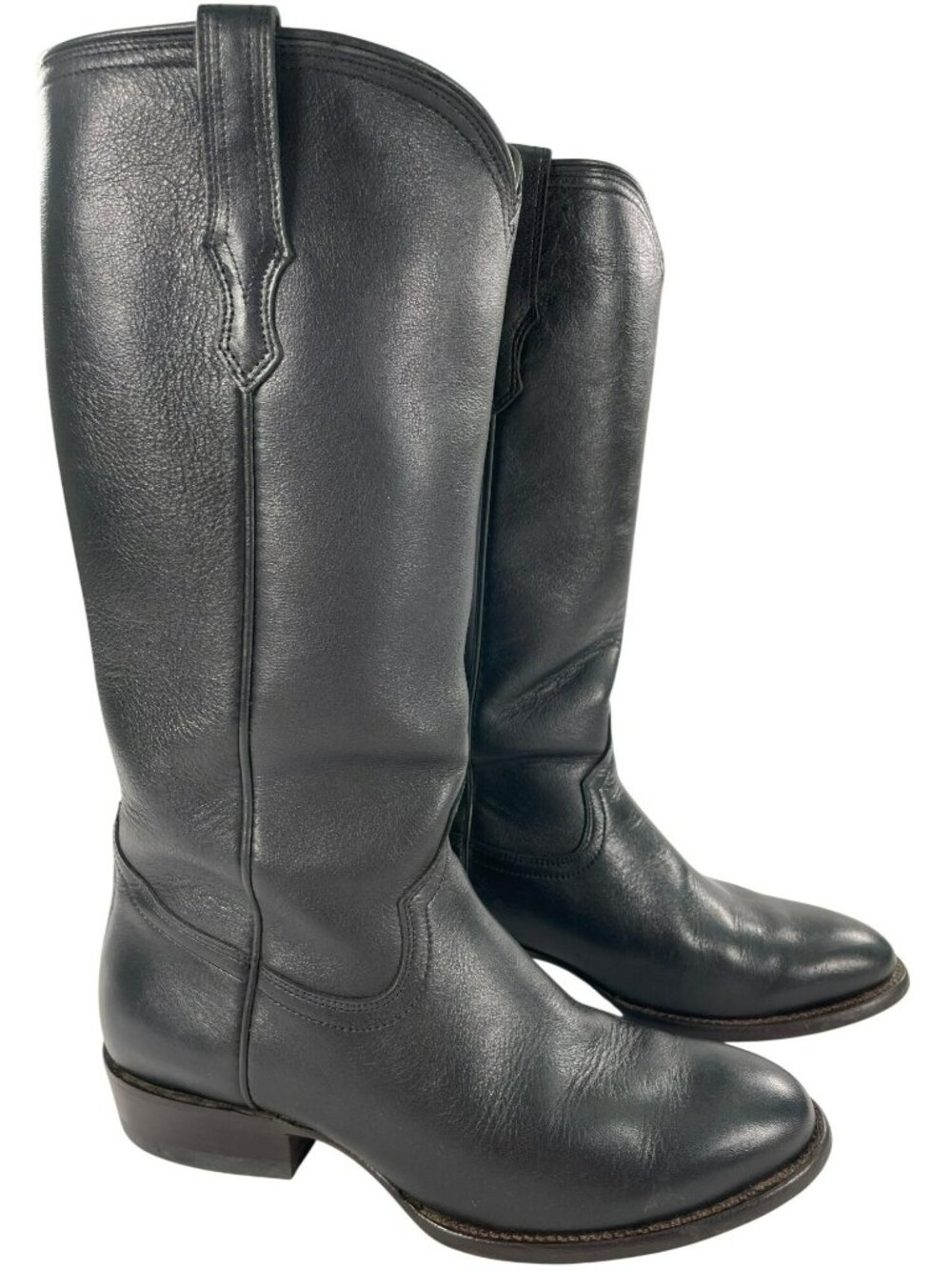 Tecovas The Hailey Black Leather Mid-Calf Western Boots Women's Sz 10.5B W/BOX